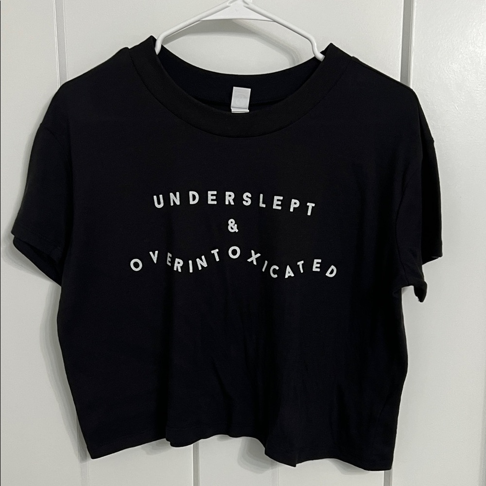 Black crop top